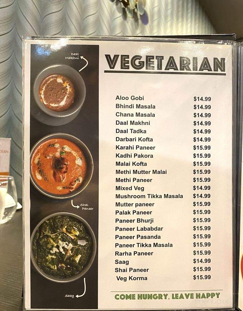 Simply Indian Sweets & Restaurant - Brampton, ON menu_pic