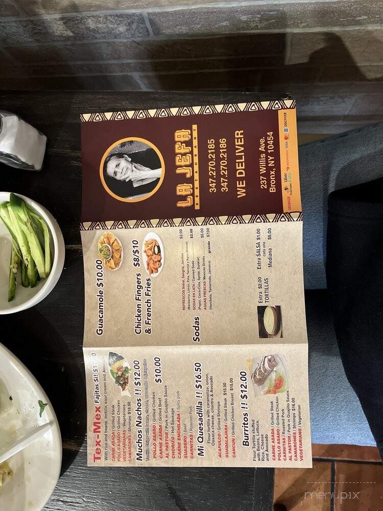 La Jefa - Bronx, NY menu_pic