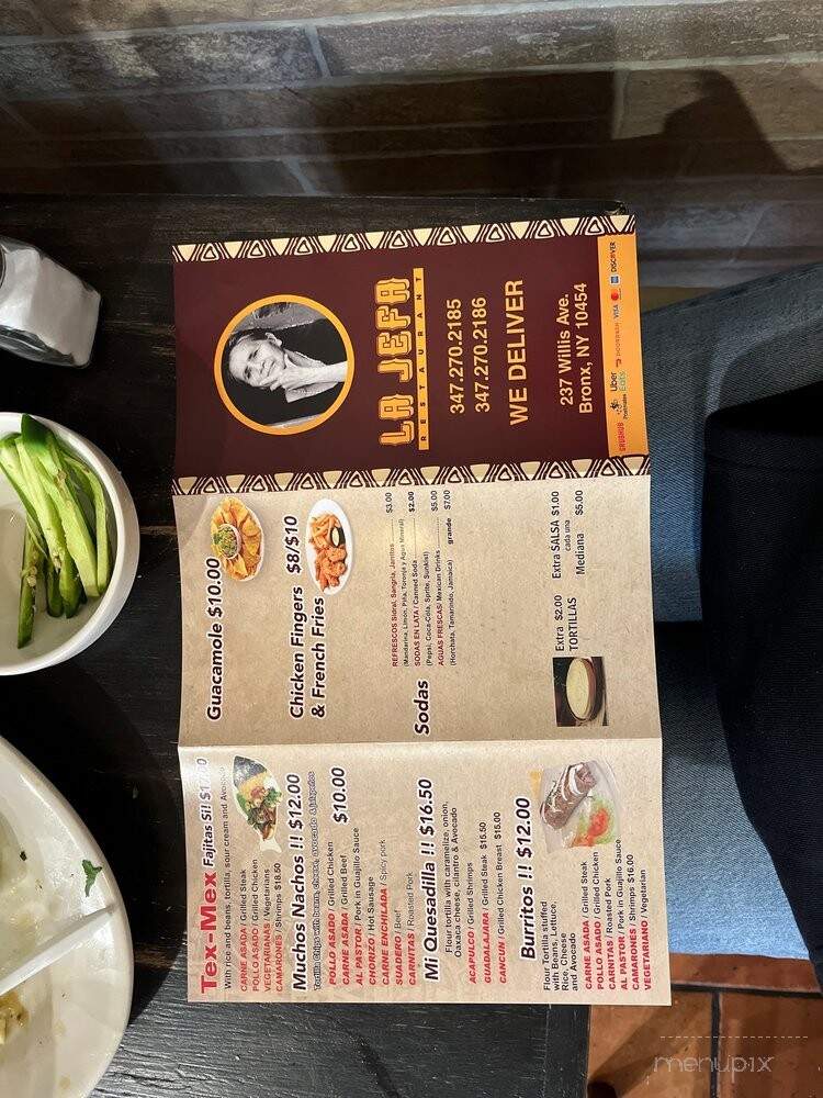 La Jefa - Bronx, NY menu_pic