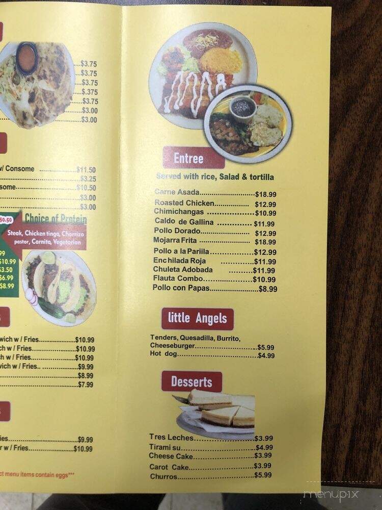Two Angel's Tacos - Cranston, RI menu_pic