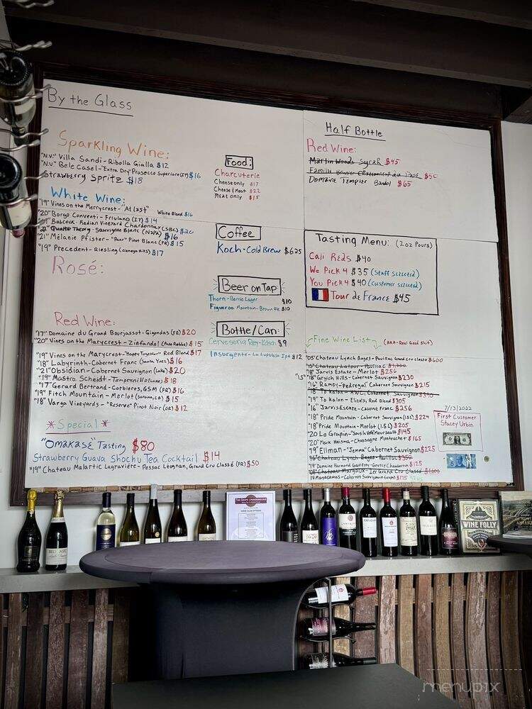 Vinicola Varga Wine Bar - San Diego, CA menu_pic