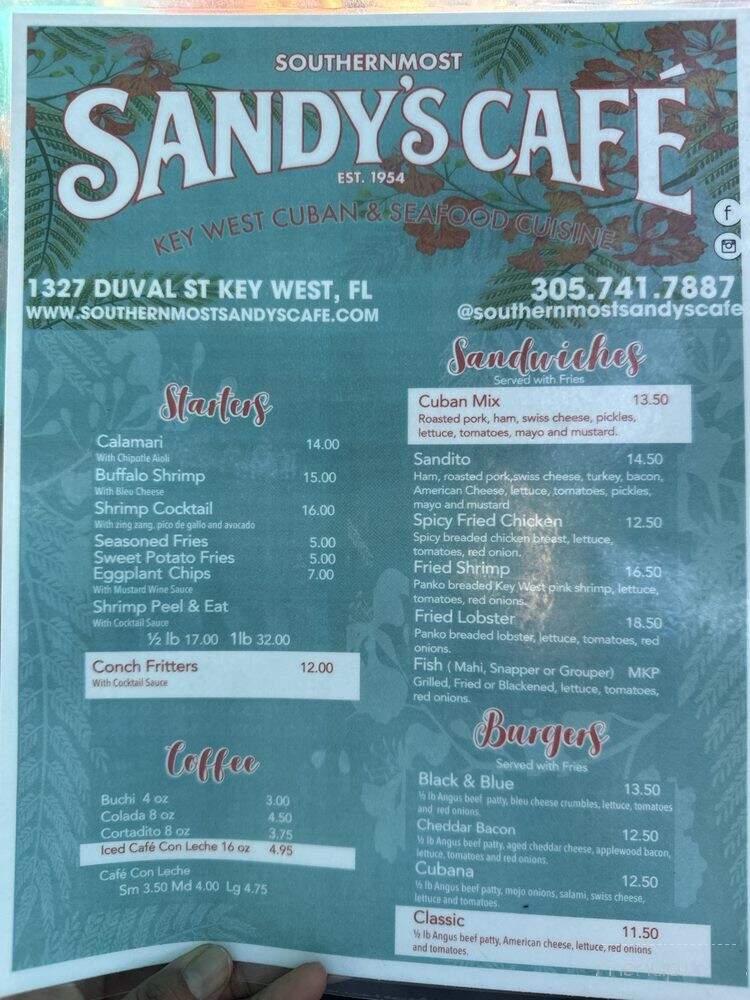 Southernmost Sandy's Cafe - Key West, FL