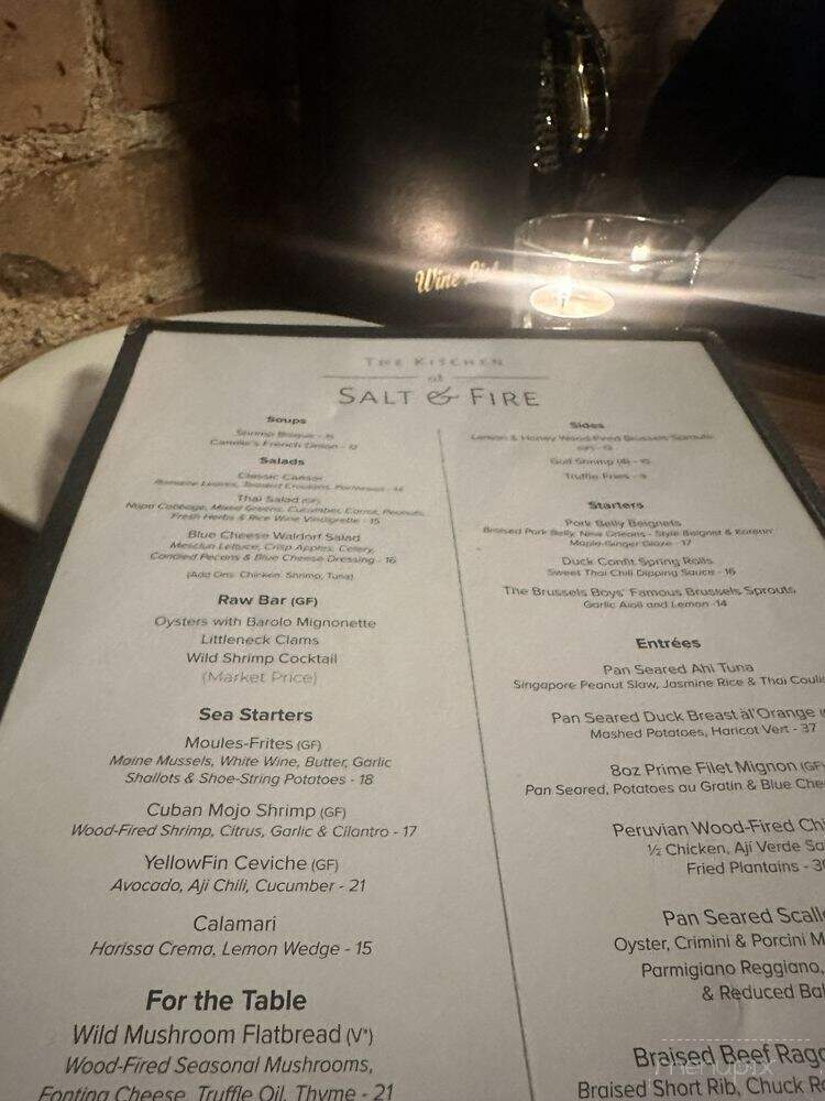 Salt & Fire - Saugerties, NY menu_pic