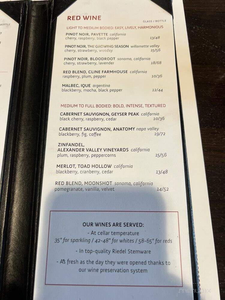 Red Cow - Rochester, MN menu_pic