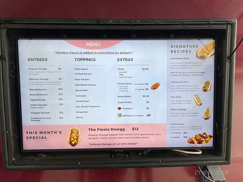 Smokey Dawggs Hot Dog - Franklin, TN menu_pic