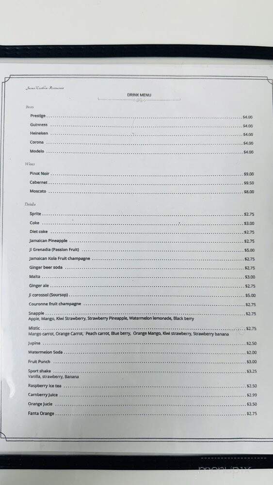Jacmel Caribbean - Lehigh acers, FL menu_pic