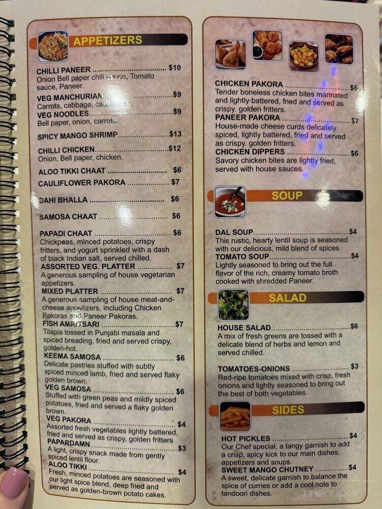 Mehak - Columbus, OH menu_pic