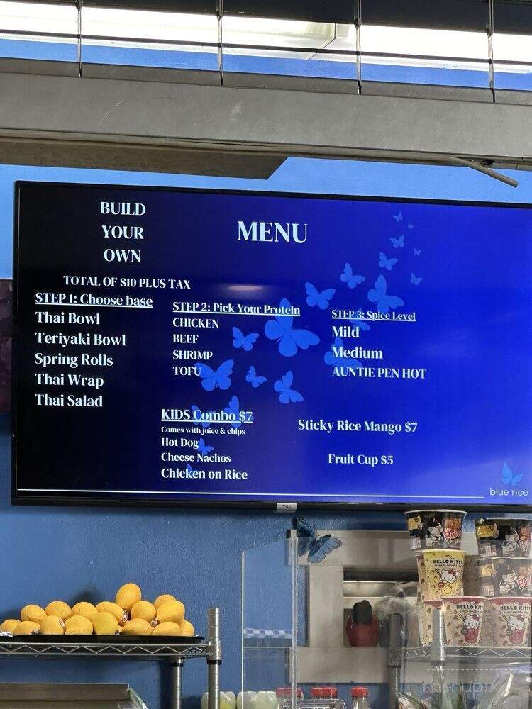 Blue Rice Cafe - Folsom, CA menu_pic