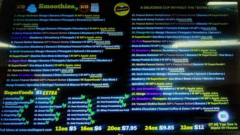 Mokhaport Coffee and Smoothie - Tucker, GA menu_pic