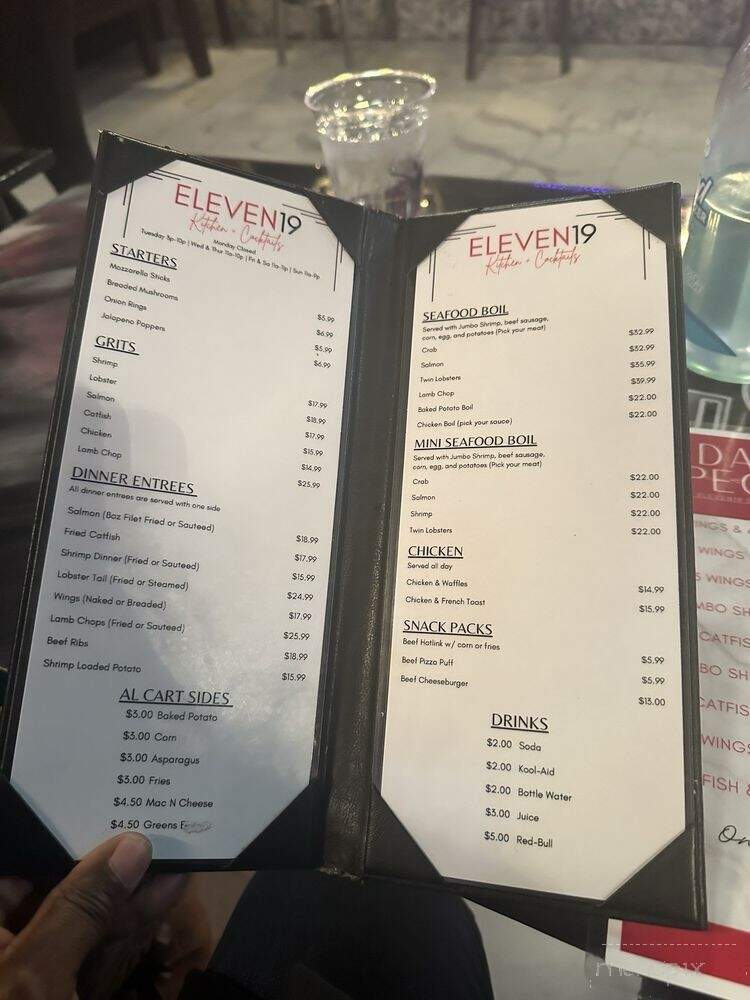 Eleven19 Kitchen & Cocktails - North Chicago, IL menu_pic
