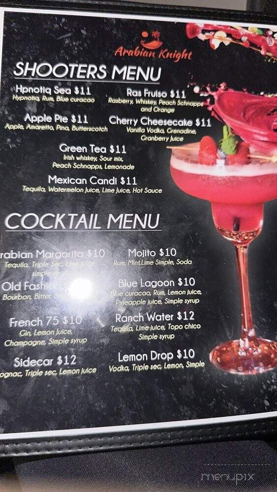 Arabian Knight Restaurant - Houston, TX menu_pic