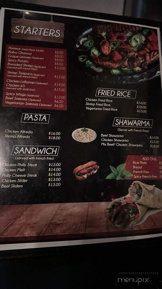 Arabian Knight Restaurant - Houston, TX menu_pic