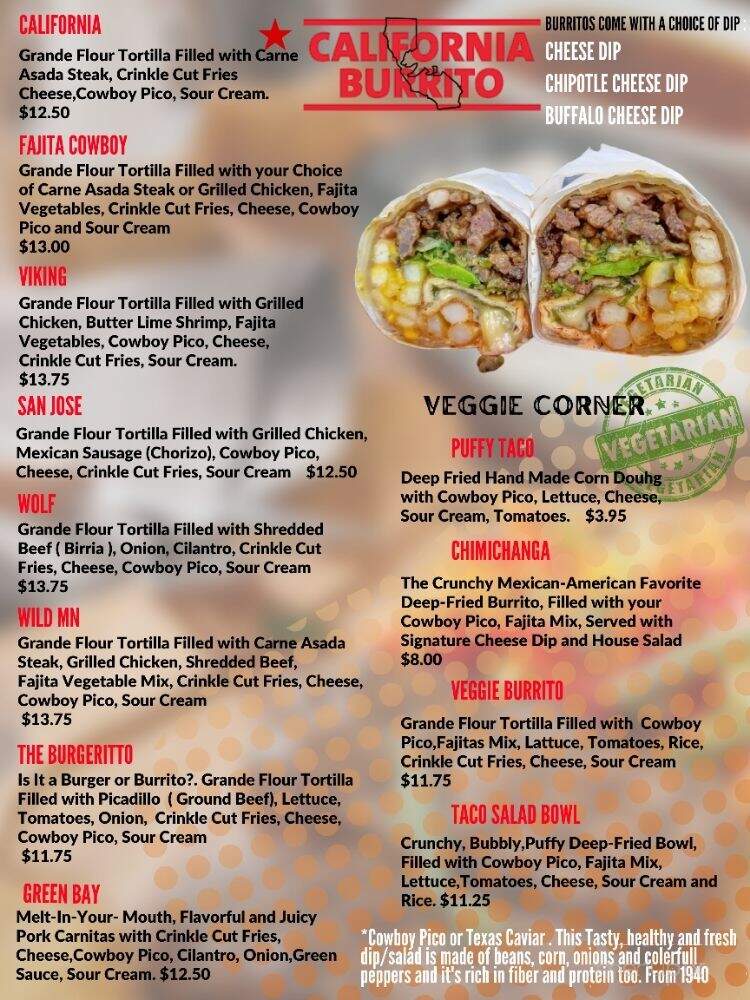 California Dip&Eat - South Saint Paul, MN menu_pic
