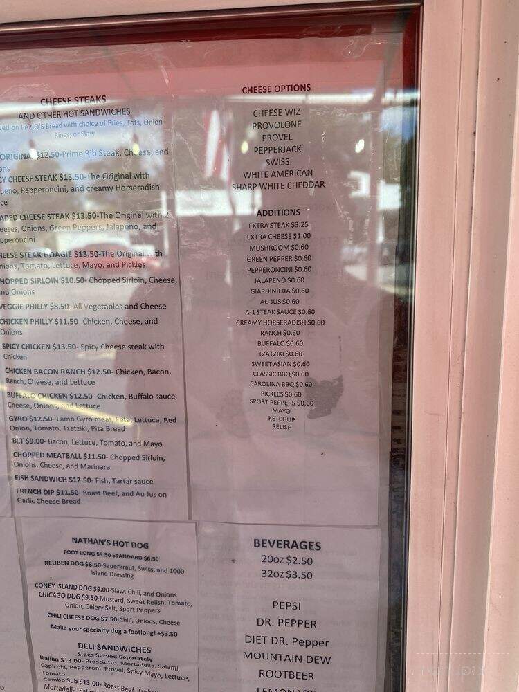 Cheese Steaks - Crystal City, MO menu_pic