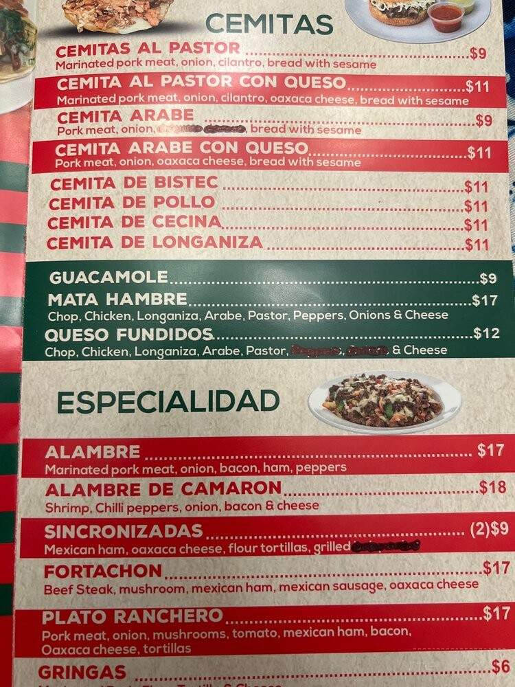 Taqueria La Casita - Roselle Park, NJ menu_pic