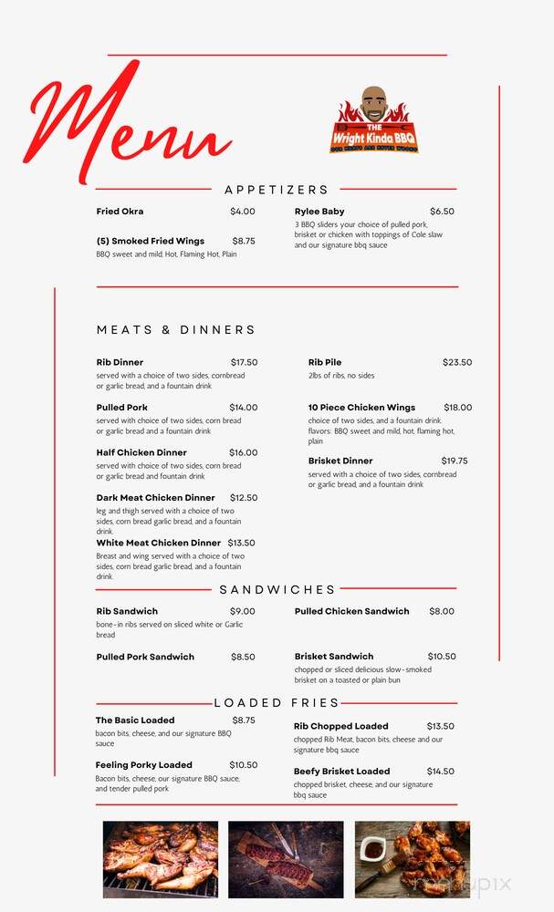 The Wright Kinda BBQ - Spring Hill, FL menu_pic
