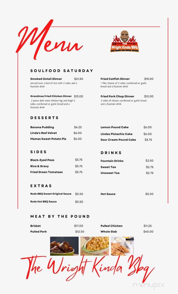 The Wright Kinda BBQ - Spring Hill, FL menu_pic