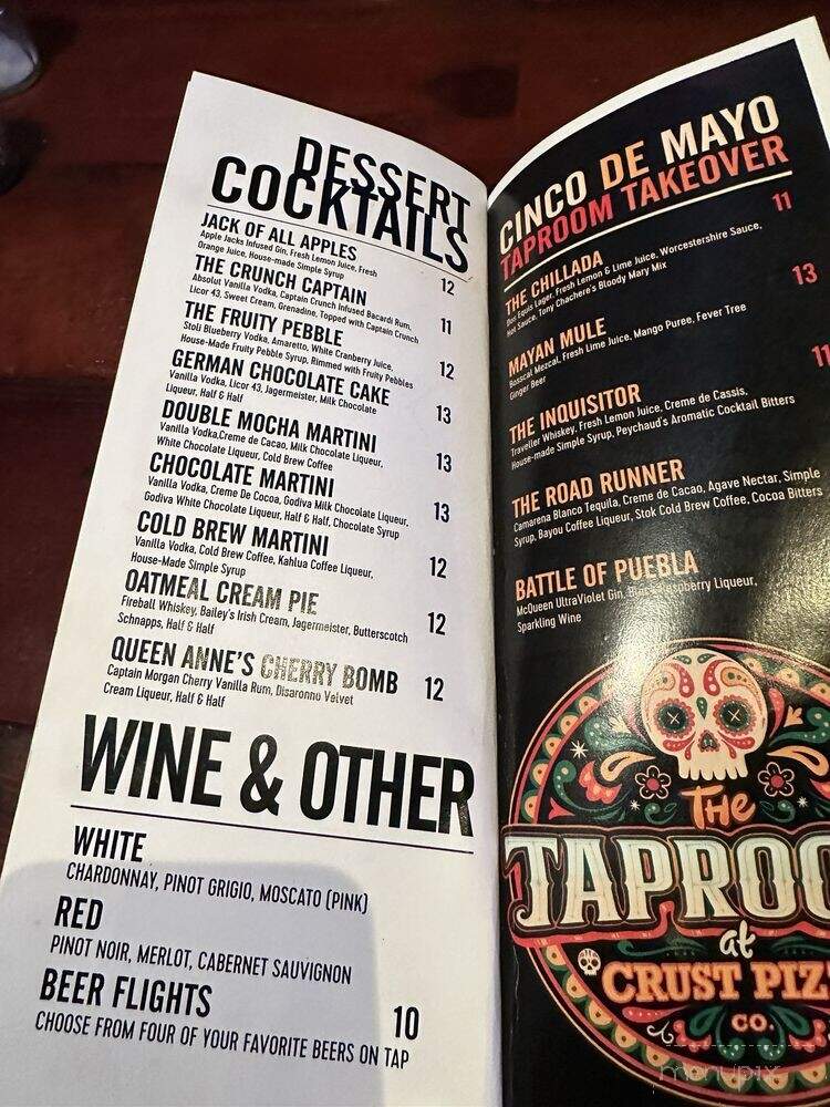 The Taproom At Crust Pizza - Lake Charles, LA menu_pic