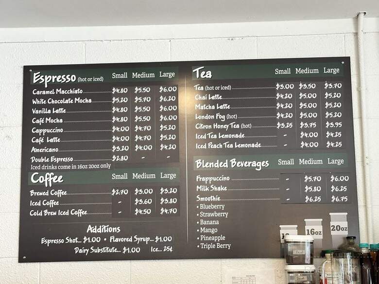 It's Coffee Time - Wilmington, NC menu_pic