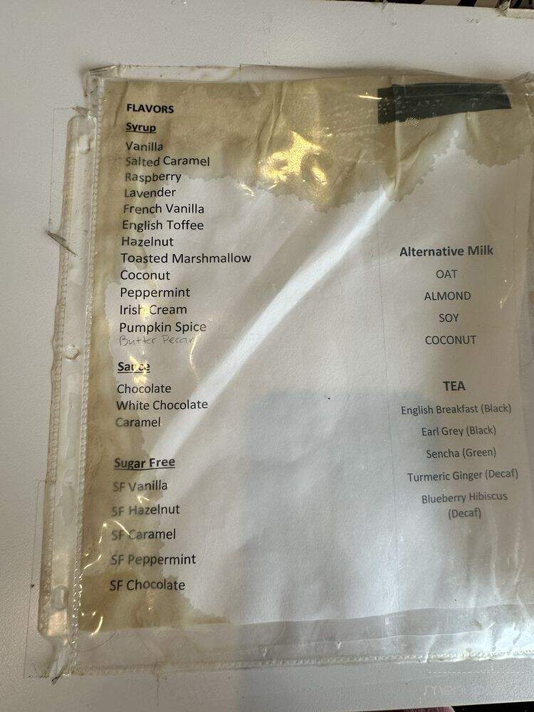It's Coffee Time - Wilmington, NC menu_pic