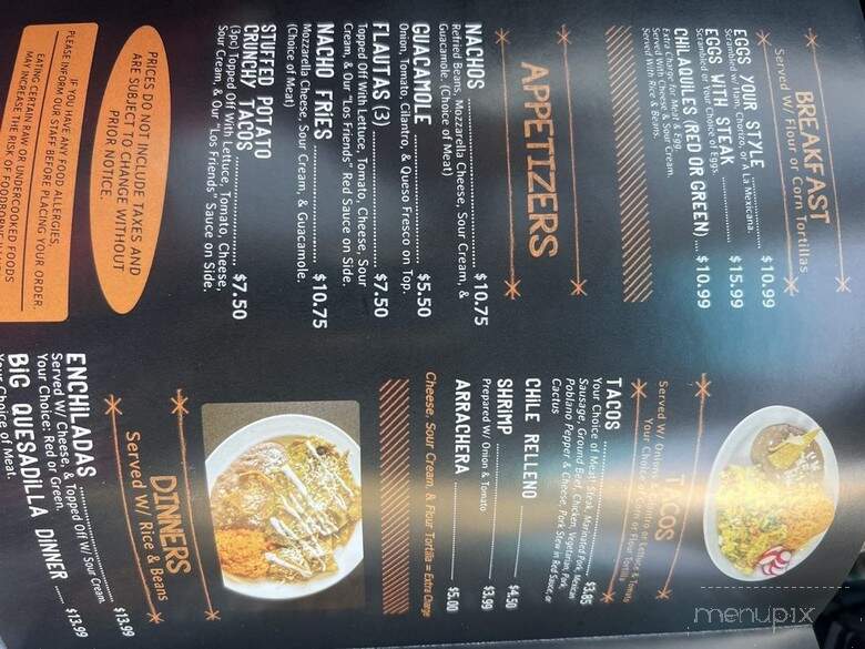 Los Friends - Oak Lawn, IL menu_pic