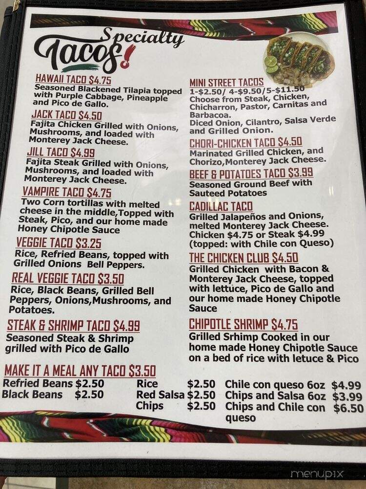 Beto's Taqueria - Houston, TX menu_pic