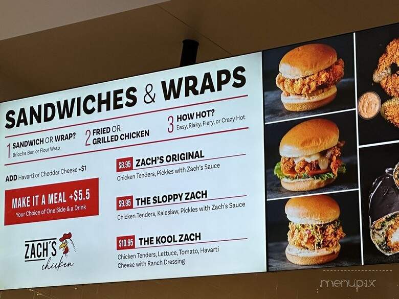 Zach's Chicken - Costa Mesa, CA menu_pic