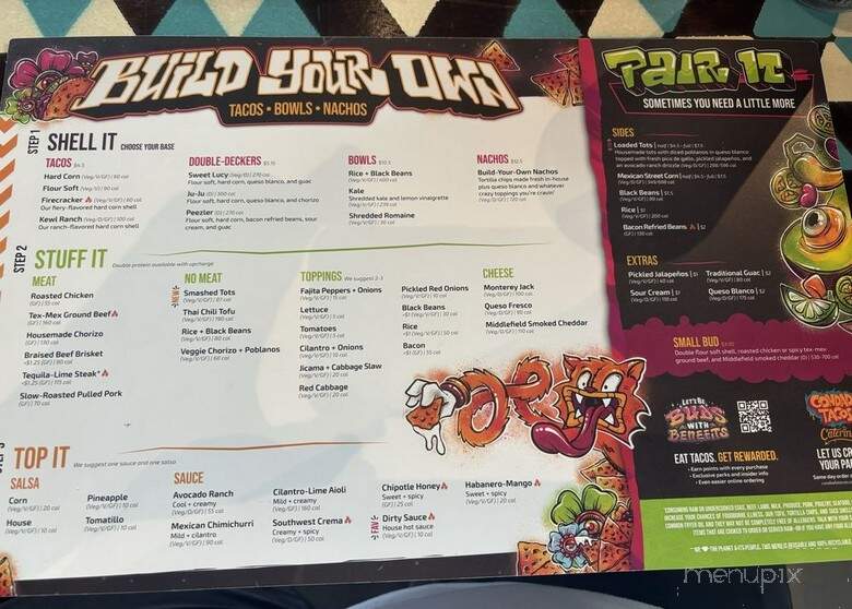 Condado Tacos - Cranberry Township, PA menu_pic