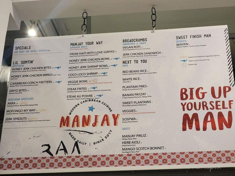 Manjay - Miami, FL menu_pic