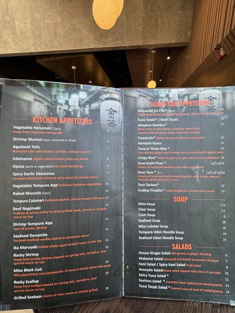 Enso Sushi & Grill - Englewood, CO menu_pic