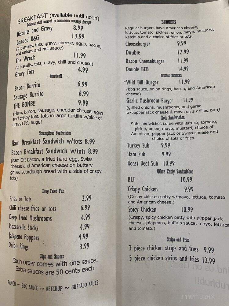 The Snack Bar - Yuba City, CA menu_pic