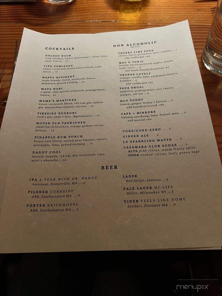 Calico - Easthampton, MA menu_pic