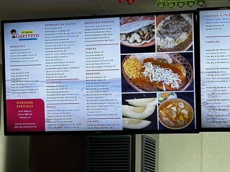 El Rincon Guerrero Mexican Grill - Las Vegas, NV menu_pic