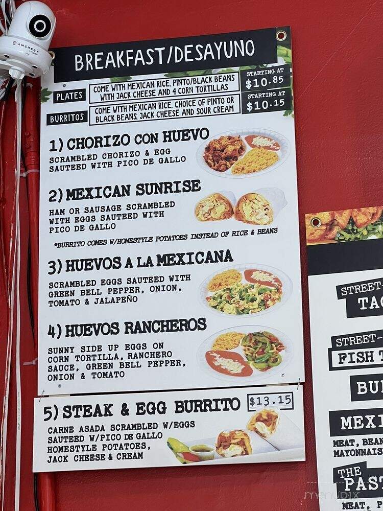 The Pastor's Grill - Sherman Oaks, CA menu_pic