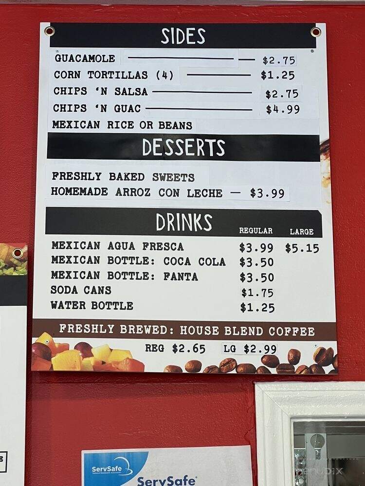 The Pastor's Grill - Sherman Oaks, CA menu_pic