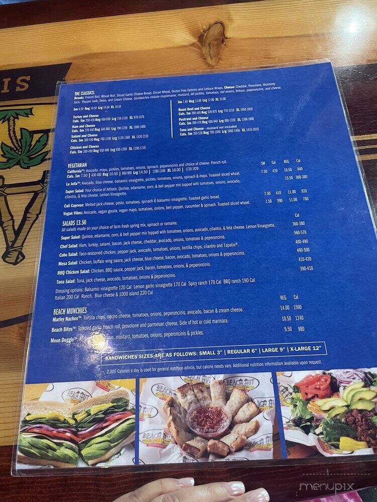 Beach Hut Deli - Folsom, CA menu_pic