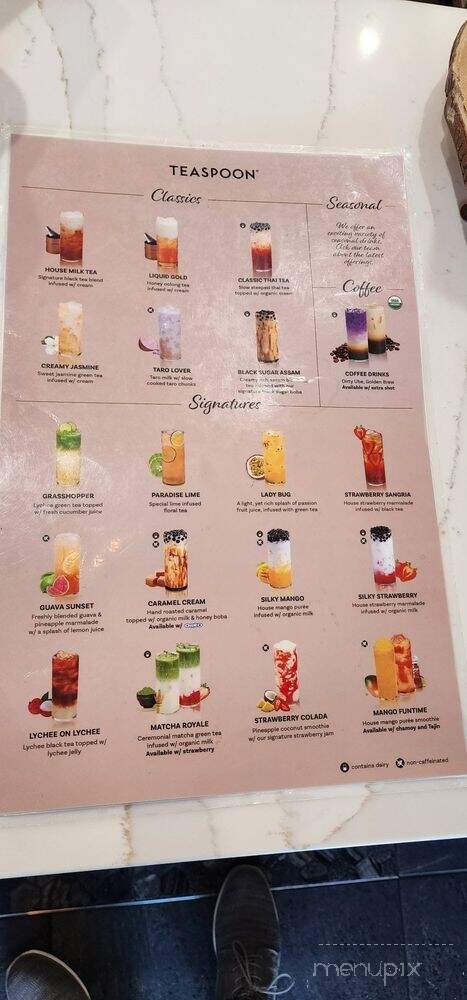 Teaspoon Summerlin - Las Vegas, NV menu_pic