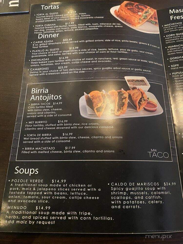 Mr. Tacos - Maplewood, MN menu_pic