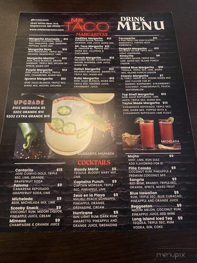Mr. Tacos - Maplewood, MN menu_pic