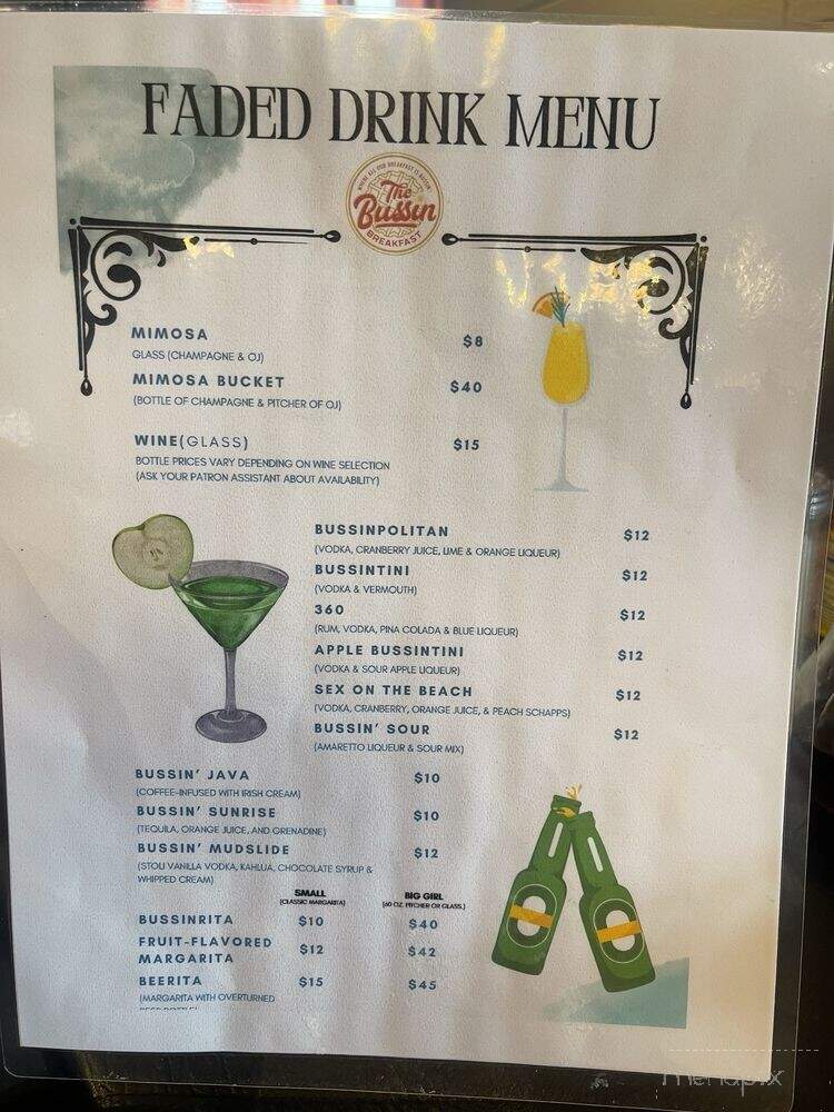 The Bussin' Breakfast - San Antonio, TX menu_pic