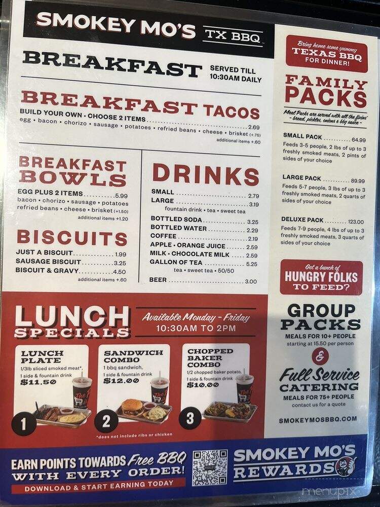 Smokey Mo's BBQ - Kyle, TX menu_pic
