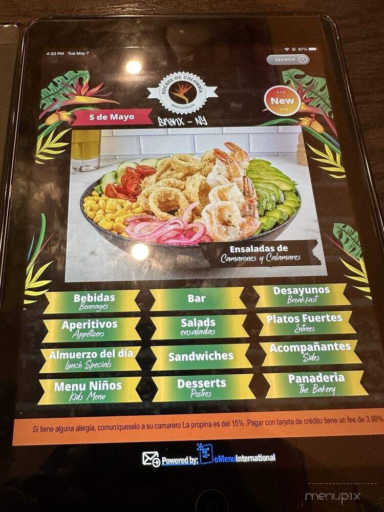 Sabrosito Restaurant - The Bronx, NY menu_pic
