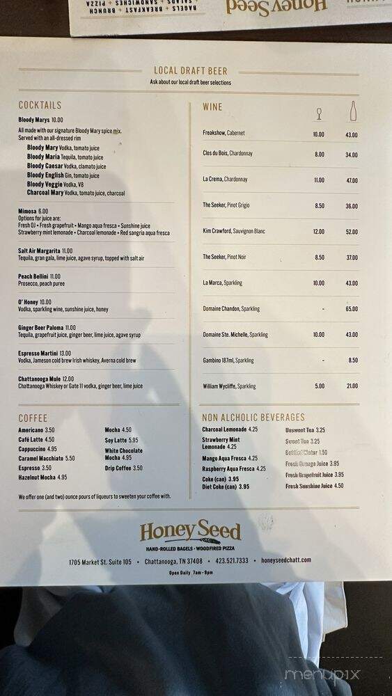 Honey Seed - Chattanooga, TN menu_pic