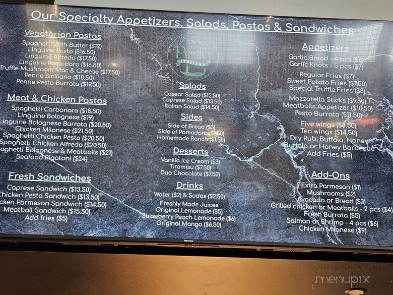 Pesto - Denver, CO menu_pic