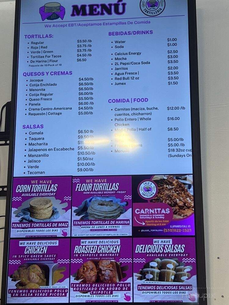 Lulu's Tortilleria - Yuba City, CA