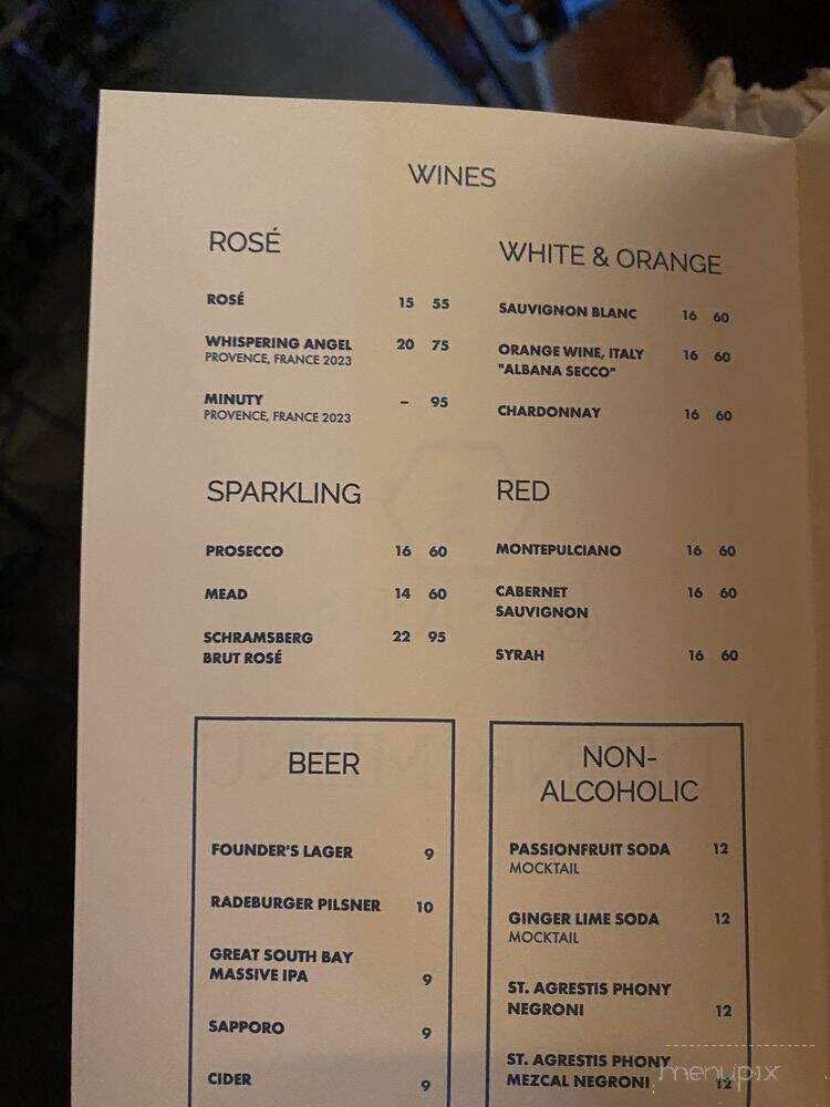 Bee's Knees - Brooklyn, NY menu_pic