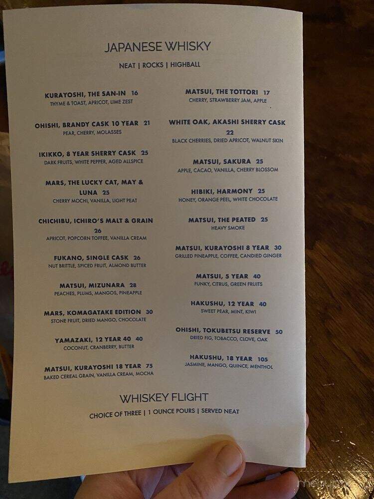 Bee's Knees - Brooklyn, NY menu_pic