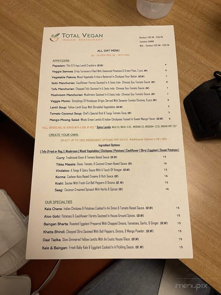 Total Vegan Indian Restaurant - Highlands Ranch, CO
