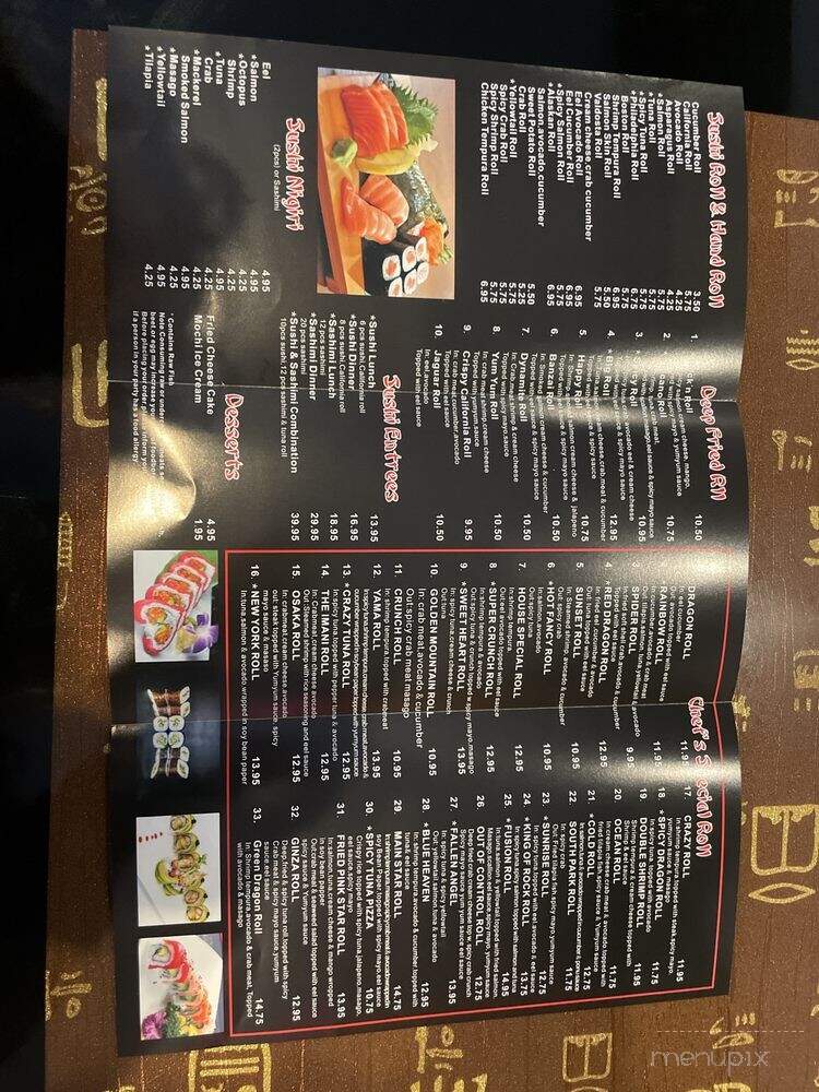 Osaka Hibachi & Sushi - Leesburg, GA menu_pic