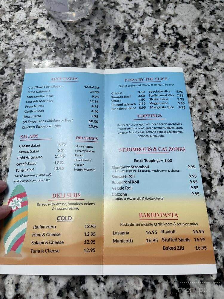 Bizzarro Pizza - Cocoa Beach, FL menu_pic